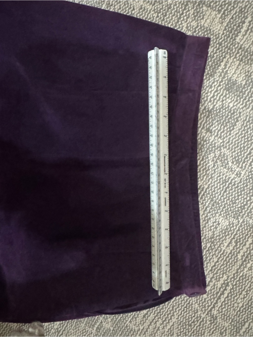 Amazingπ¦βοΈ Purple vintage Suede A-Line Skirt - Picture 6 of 7